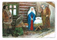 Před chaloupkou v Železnici